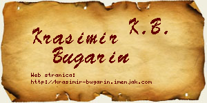 Krasimir Bugarin vizit kartica
